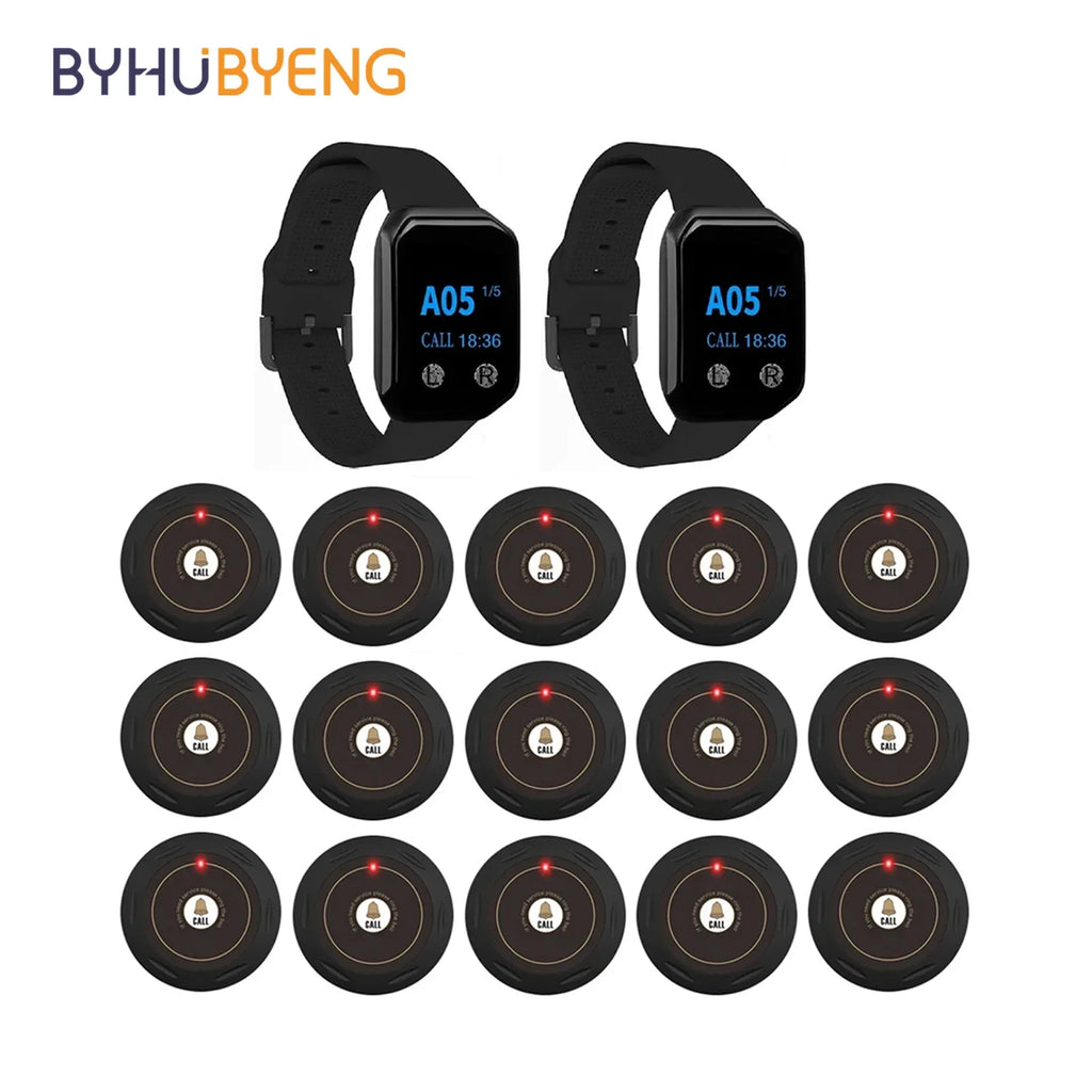 Watch Receiver Wireless Waiter Call Restaurant Pager