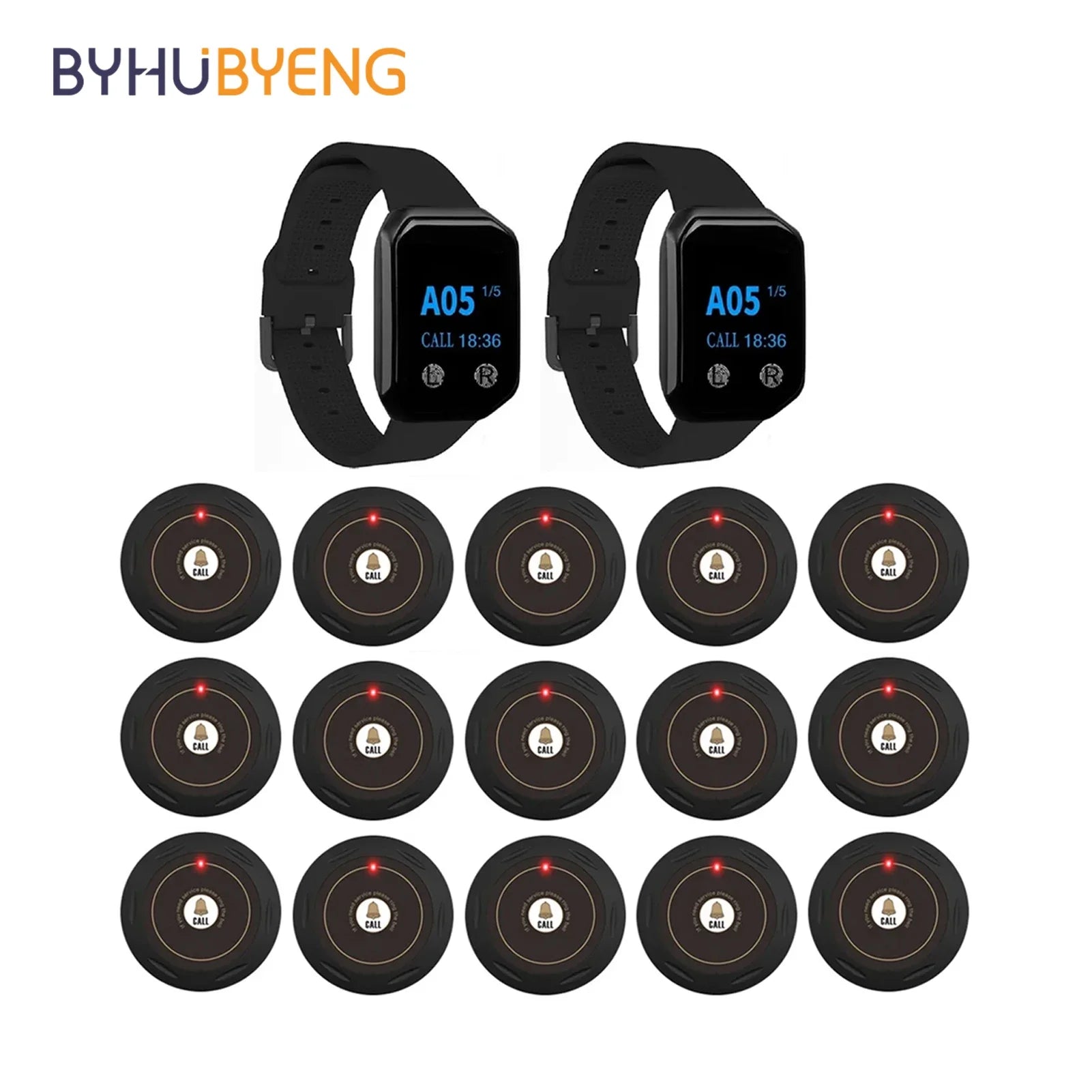 Watch Receiver Wireless Waiter Call Restaurant Pager