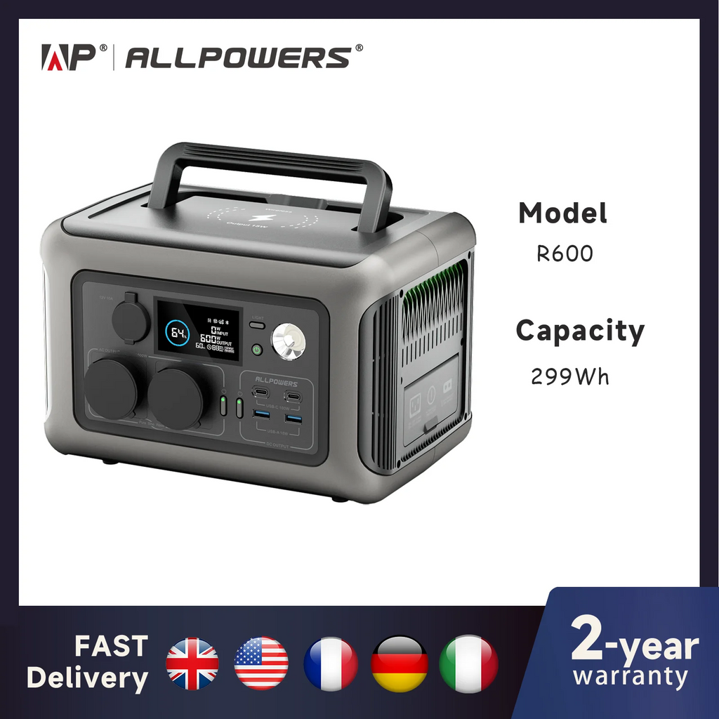 Portable Power Station R600, 299Wh